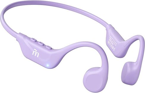 Bone Conduction Headphones,Open Ear Headphones Bluetooth5.4 with Mic,Wireless Headphones 10H Playtime, Waterproof Sport Headphones Suitable for Running,Cycling, Outdoor Sports Purple in Saudi Arabia