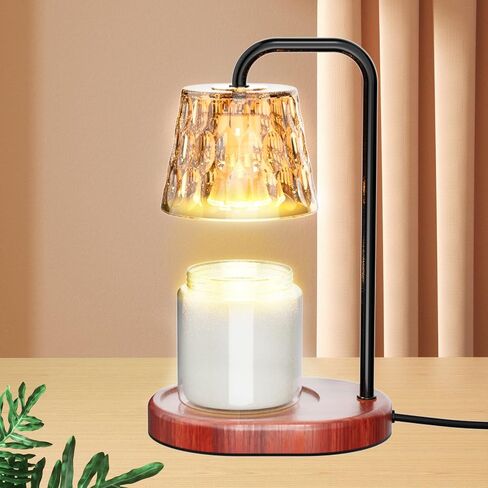 Dimmable Candle Warmer Lamp with Timer Electric Candle Warmer for House Warming Decor Candle Lamp Warmer for Jar Candles Wax Melt Warmer Presents for Women Mom Birthday Festival (Gold) in Saudi Arabia