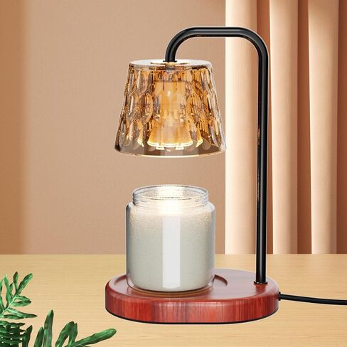 Dimmable Candle Warmer Lamp with Timer Electric Candle Warmer for House Warming Decor Candle Lamp Warmer for Jar Candles Wax Melt Warmer Presents for Women Mom Birthday Festival (Gold) in Saudi Arabia