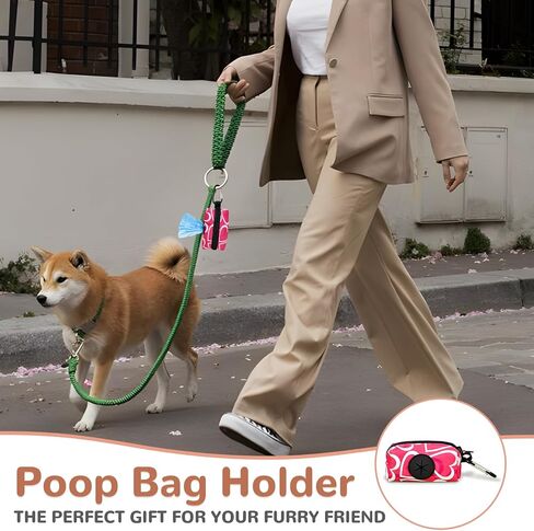 Dog Poop Bag Holder with Leash Attachment - Stylish Fashion Print Carrier and Dispenser for Potty Bags,Magritte,Medium in Saudi Arabia