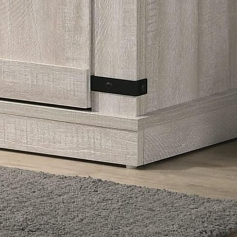 Lilola Home Asher Dusty Gray 54" Wide TV Stand with Sliding Doors and Cable Management in Saudi Arabia