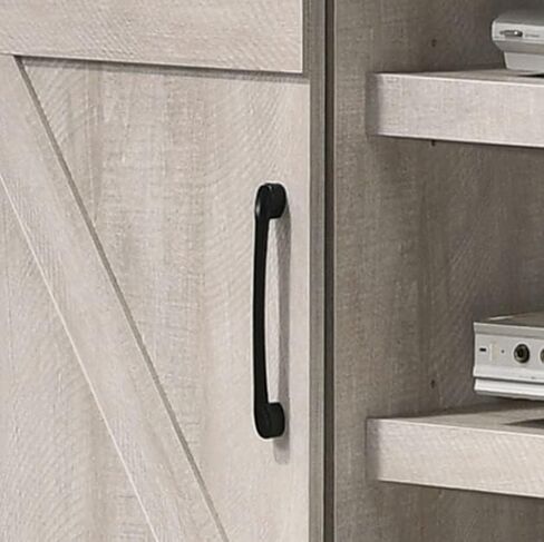 Lilola Home Asher Dusty Gray 54" Wide TV Stand with Sliding Doors and Cable Management in Saudi Arabia