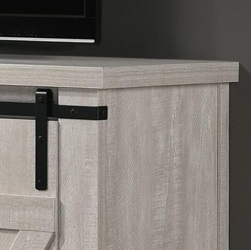 Lilola Home Asher Dusty Gray 54" Wide TV Stand with Sliding Doors and Cable Management in Saudi Arabia