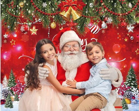 Dudaacvt 7x5ft Merry Christmas Backdrop Christmas Party Decoration Backdrop Christmas Photo Backdrop Winter New Year Xmas Eve Family Party Decoration Supplies in Kuwait