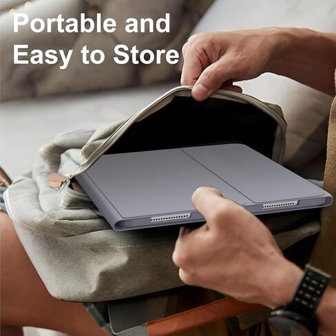 JADEMALL for New iPad Air 13 inch Case Keyboard (M2) 2024, Compatible with iPad Air 13 inch, 7 Color Backlit, Wireless Detachable Keyboard, Auto Sleep/Wake, Smart Folio Cover with Pencil Holder,Purple in Saudi Arabia