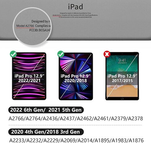 auaua Screen Protector for iPad Pro 12.9 inch 6th/5th/4th/3rd Generation (2022/2021/ 2020/2018), with Easy Installation Tool, 9H Hardness Tempered Glass in Kuwait