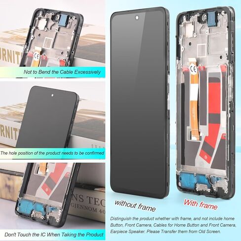 استبدال الشاشة لشاشة OnePlus Nord N30 5G LCD لشاشة OnePlus Nord N30 5G CPH2515 Incell التي تعمل باللمس (أسود مع إطار) in Kuwait