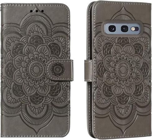 for Samsung Galaxy S10e Case Wallet with Card Holder Kickstand Magnetic Soft Leather Flip Fold Case for Samsung S10e Cover (Gray) in Saudi Arabia