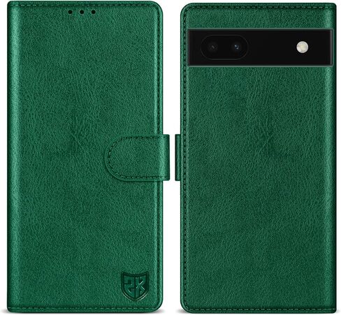 ZZXX for Google Pixel 6a Wallet Case with [RFID Blocking] Card Slot Kickstand Magnetic Closure Leather Flip Fold Protective Phone Case for Google Pixel 6a Case Wallet(Black-6.1 inch) in Saudi Arabia