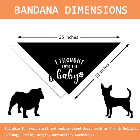 Our Humans are Getting us a Baby Dog Bandana Dog Pregnancy Announcement Dog Scarf Accessories Gender Reveal Dog Bandana Baby Announcement Photo Props for Large Medium Small Dogs 2 Packs in Saudi Arabia