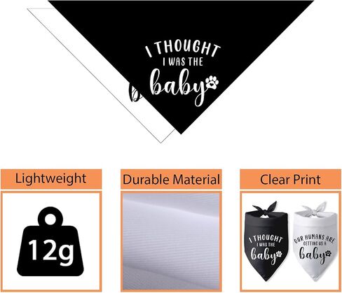 Our Humans are Getting us a Baby Dog Bandana Dog Pregnancy Announcement Dog Scarf Accessories Gender Reveal Dog Bandana Baby Announcement Photo Props for Large Medium Small Dogs 2 Packs in Saudi Arabia
