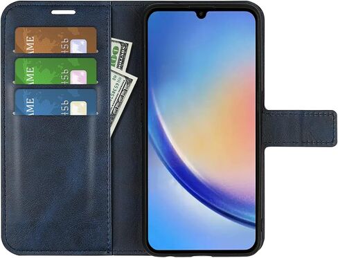 Flip Case for Samsung A34 5G Wallet PU Leather Magnetic Protective Cellphone Case for Samsung Galaxy A34 5G A346M Folio Book Cover with Stand (Red) in Saudi Arabia