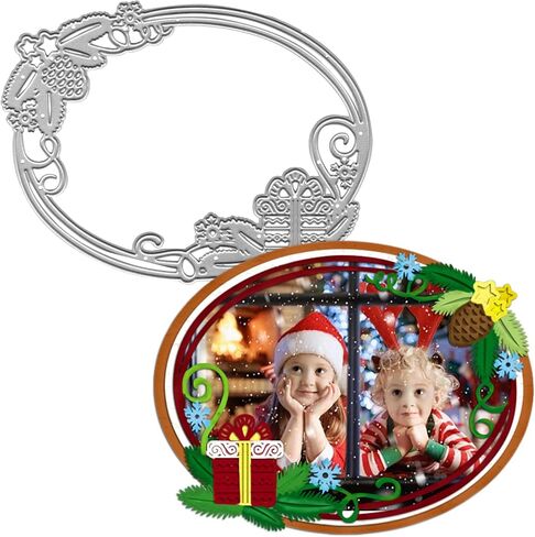 Hying Christmas Trees Cutting Dies for Card Making, Xmas Sleigh Die Cuts Christmas Words Dies Stencils Embossing Template for Craft Scrapbooking DIY Photo Album Decorations in Saudi Arabia