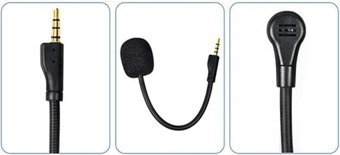 Black Replacement Game Mic Detachable Microphone Boom for Steelseries Arctis 1 1.0 One Wireless Headphones Gaming Heads Replacement Mic, Headphone Earpads, Headphones, Earbuds and Accessories in Saudi Arabia
