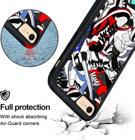 Cool Shoe Phone Case for iPhone SE 2020 iPhone 8 iPhone 7 Case for Teen Boys Men Kids Boys - 4.7 Inch in Saudi Arabia
