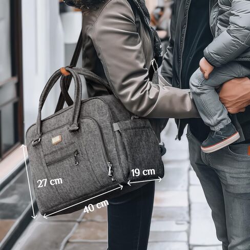 WelaVila Diaper Bag Messenger, Stylish Baby Bags with Changing Pad & Insulated Pockets for Mom & Dad, Unisex Multifunction Travel Diaper Tote – Sage Green in Saudi Arabia