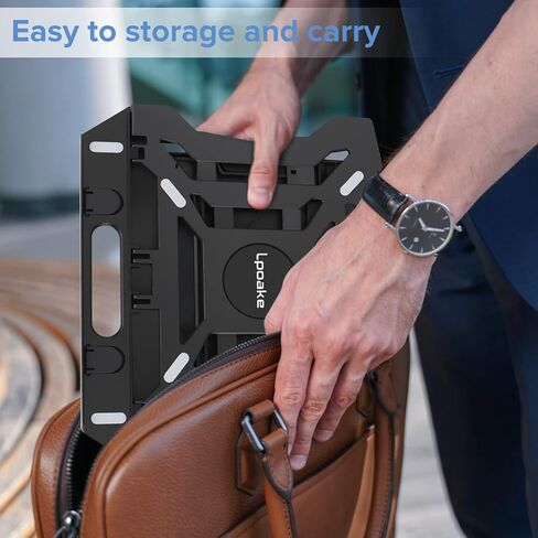 𝐋𝐩𝐨𝐚𝐤𝐞 Laptop Stand for Desk, Tablet Stand Holder, Adjustable Computer Stand for Laptop with 2 Phone Holders 8 Viewing Angles Compatible for 8"-18" iPad Laptop Kindle Surface Pro Book E-Reader in Saudi Arabia