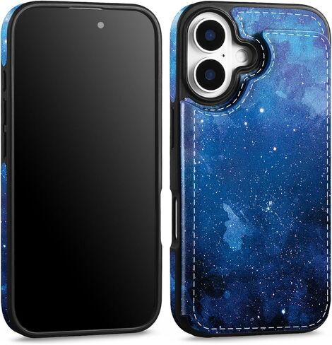 Compatible with iPhone 16 Pro Wallet Case with Card Holder, Slim and Lightweight PU Leather Card Slots Folio Flip Protective Shell (Almond Blossom, iPhone 16 Pro) in Saudi Arabia