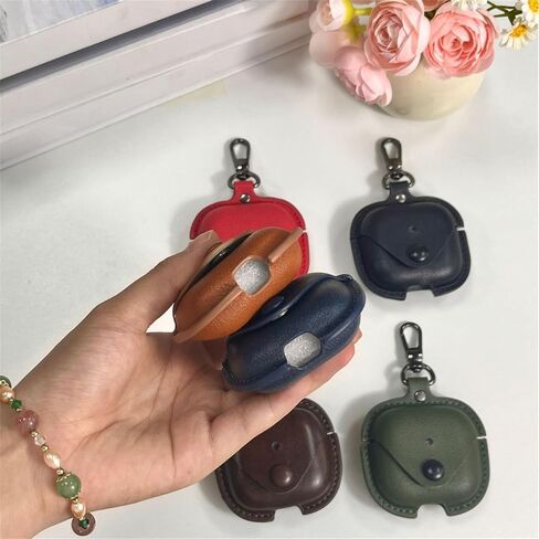 [3 in 1] TSVSXS Leather Case Compatible with AirPods 4 with Keychain, Soft PU Shockproof Protective Cover with Cleaning Pen Compatible with AirPods 4 with Active Noise Cancellation in Kuwait
