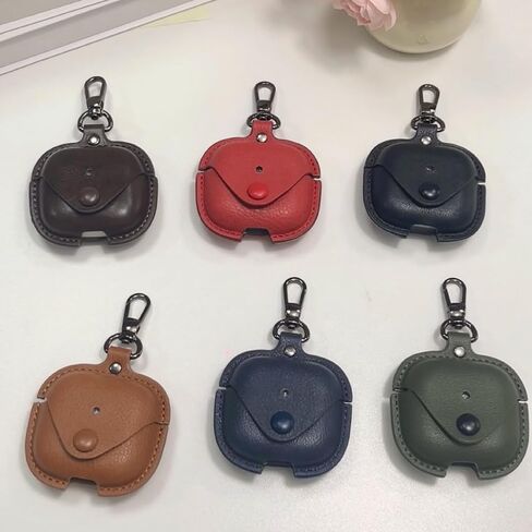 [3 in 1] TSVSXS Leather Case Compatible with AirPods 4 with Keychain, Soft PU Shockproof Protective Cover with Cleaning Pen Compatible with AirPods 4 with Active Noise Cancellation in Kuwait