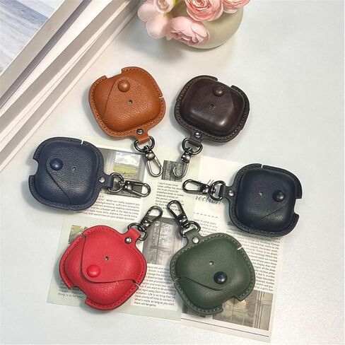 [3 in 1] TSVSXS Leather Case Compatible with AirPods 4 with Keychain, Soft PU Shockproof Protective Cover with Cleaning Pen Compatible with AirPods 4 with Active Noise Cancellation in Kuwait