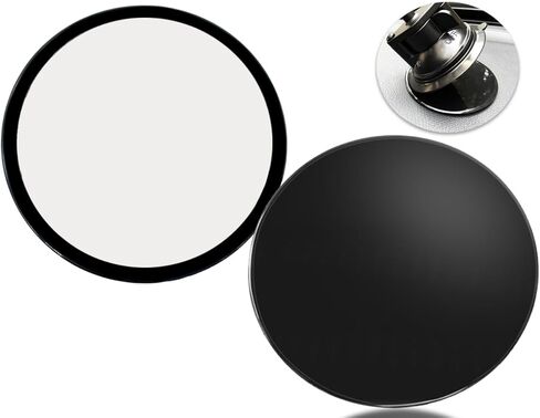 2 Pcs 95mm Adhesive Dashboard Mat Mounting Disc,3.74" Universal Suction Cup Mounting Disc for Dashcam Windshield Mount,GPS,Tablet,Car Phone Holder Base with Adhesion,Black(Red on White Background) in Kuwait