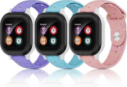 3 Pack Silicone Bands Compatible with Gizmo Watch 3 2 1/Gabb Watch 3e 3 2 1/SyncUp Kids Watch 2 1/Cosmo JrTrack Watch, 20mm Soft Replacement Band in Kuwait