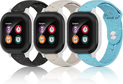 3 Pack Silicone Bands Compatible with Gizmo Watch 3 2 1/Gabb Watch 3e 3 2 1/SyncUp Kids Watch 2 1/Cosmo JrTrack Watch, 20mm Soft Replacement Band in Kuwait