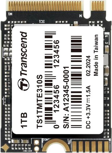Transcend TS1TMTE300S 1TB M.2 PCIe Gen3x4 2230 NVMe Internal Solid State Drive with Speeds up to 2,000MB/s in Saudi Arabia