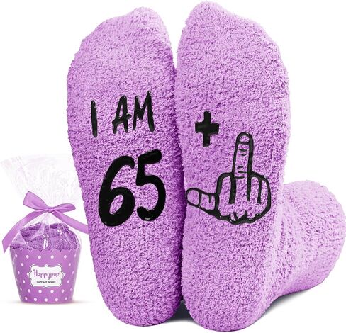 HAPPYPOP 70th Birthday Gifts Ideas for Women - Socks for 70th Year Old Birthday Women, Best Gifts for 70 Older Lady Elderly in Saudi Arabia