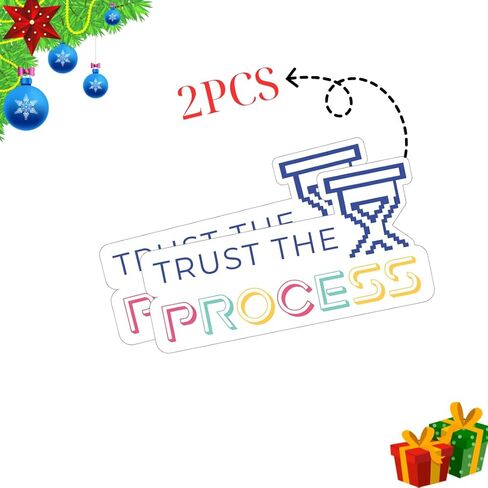(قطعتان) Trust The Process، ملصقات فينيل مضحكة، ملصقات معنويات، ملصقات فينيل مضحكة للبالغين، ملصقات مضحكة للقبعات الصلبة، ملصقات كمبيوتر محمول مضحكة للبالغين، ملصقات أكواب مقاومة للماء (2 بوصة) in Saudi Arabia