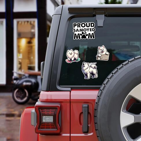 Pack 50 PCS Siberian Husky Stickers Cute Dog Waterproof Vinyl Decals Decor Laptop Water Bottles Luggage Phone Case Car Bumper Stakeboard Scrapbooking Gift for Kid Teen Adult in Saudi Arabia