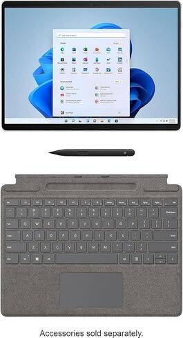 كمبيوتر لوحي Microsoft Surface Pro 10 مقاس 13 بوصة 2880x1920 120 هرتز يعمل باللمس يعمل بالذكاء الاصطناعي للأعمال، Intel 16-Core Ultra 7 165U يدعم مساعد Copilot AI، ذاكرة الوصول العشوائي 16 جيجابايت، 512 جيجابايت SSD، 2X Thunderbolt 4، ويندوز 11 برو، أسود in Saudi Arabia