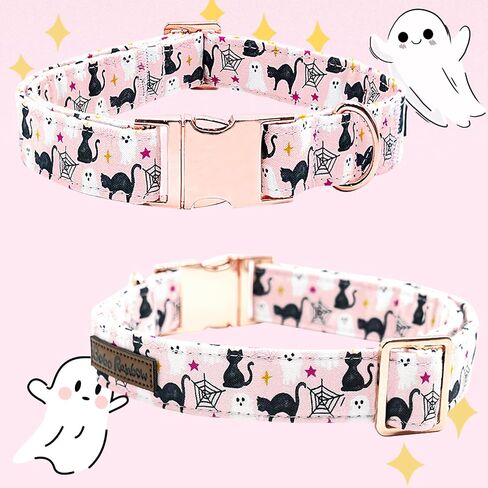 Dog Collars, Plaid Print Pet Collar Durable Metal Collar Soft Girl Boy Dog Collars Adjustable Dog Collar for Large Dogs in Kuwait