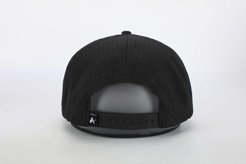 ALTAMAR Offshore Snapback Water-Resistant Hat for Men and Women, Fishing, Golf, Boating, or Workout, Mid-Height Crown Black in Saudi Arabia