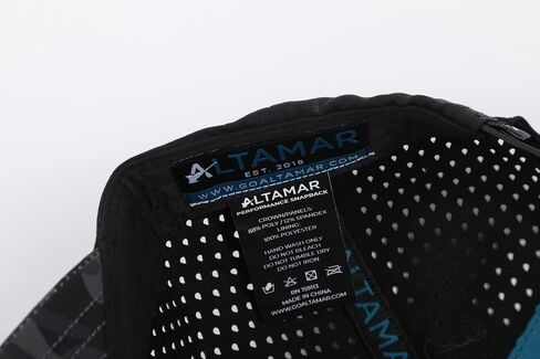 ALTAMAR Offshore Snapback Water-Resistant Hat for Men and Women, Fishing, Golf, Boating, or Workout, Mid-Height Crown Black in Saudi Arabia