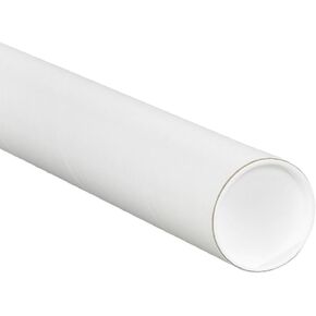 AVIDITI Cardboard Tubes with Caps, 30"L x 3"W x 3"H, Pack of 24 | Poster Tube for Mailing and Storage of Blueprints, Artwork, Crafts, Long Art Holder, 30 inches