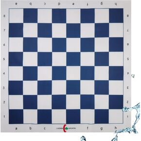 Standard Professional Tournament Chessboard, 20" x 20" in Size with 2.25" Squares. 100% Durable Felt Fabric. Waterproof and Stain Resistant, Washable and Ironable. (Grey)