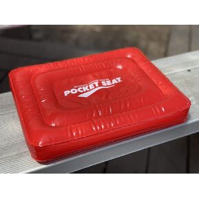 وسادة مقعد قابلة للنفخ من PocketSeat®، يمكن وضعها على وسادة هوائية، متينة قابلة للطي من مادة PVC مقاس 25 مم لتناسب الجيب أو المحفظة أو حقيبة الظهر in Kuwait