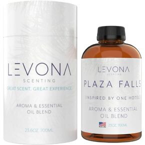 Levona Scent Essential Oil - Fresh Aroma for Home, Office, Hotel & Spa, Perfect in Humidifiers and Diffusers, Luxury Fragrance, with Cucumber Water, Orange, Melon Notes - 500ml/ 23 fl oz, Plaza Falls