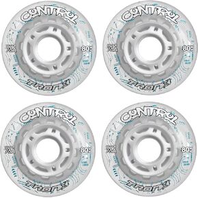 TronX Control Indoor Soft 76A Roller Inline Hockey Wheels - 59mm, 68mm, 72mm, 76mm & 80mm Hi-Lo