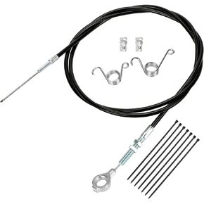 HIAORS 71 inch Throttle Cable for Go Kart Predator 212cc 196cc GX160 GX200 6.5hp Manco 8252-1390 ASW Kandi Yerf Dog Go Cart Parts with Throttle Pedal Brake and Return Spring Cable Stops