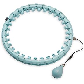 Gaiam Weighted Fitness Hoop with 1lb Weighted Ball, Dynamic Home Workout to Target Abs & Belly Fat, Ideal Exercise to Help Improve Balance, Coordination and Endurance