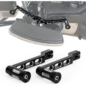Aluminum Motorcycle Shift Lever, PSLER Heel Toe Shifter Gear Shift Pedal Lever Arms with Shifter Peg for FL Softail, Tri Glide Trikes, Touring Road King Road Glide FLHT FLHX FLTR FLHR, 2 Pieces, Black