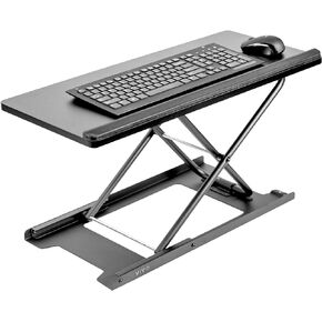 VIVO Black Single Top 27 inch Heavy-Duty Scissors Lift Keyboard and Mouse Riser, Designed for Ergonomic Sit Stand Workstations, DESK-V000P in Kuwait