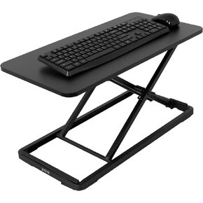 VIVO Single Top 30 inch Scissors Lift Keyboard and Mouse Riser, Height Adjustable Laptop Desk, for Ergonomic Sit Stand Workstations, Black, DESK-V030A