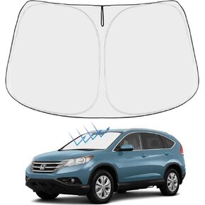 Proadsy 2024 Upgrade Front Windshield Sun Shade Foldable Sunshade Protector Custom Fit 2007–2011 Honda CR-V Accessories