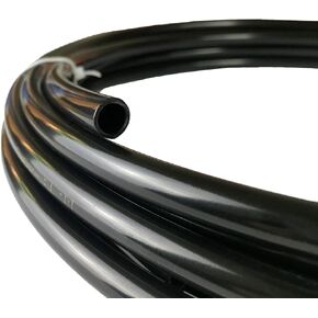Fuel Line Nylon Tubing 5/16" ID Tube Pneumatic Hose Pipe for Air Or Fluid Transfer Black, 10 feet