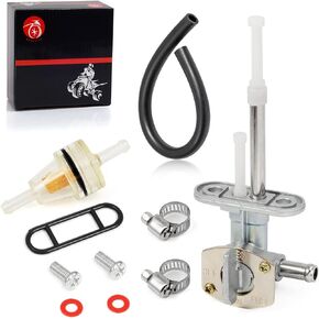 Fuel Valve Petcock 8mm Compatible with YAMAHA Raptor 660 660R YFM660 YFM660R 2001 2002 2003 2004 2005 5LP-24500-01-00