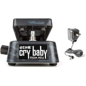 Dunlop DB01B Dime Crybaby From Hell Wah Pedal w/ Dunlop ECB-003 Power Supply